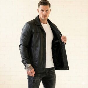 Wilsons Leather Black Jacket
